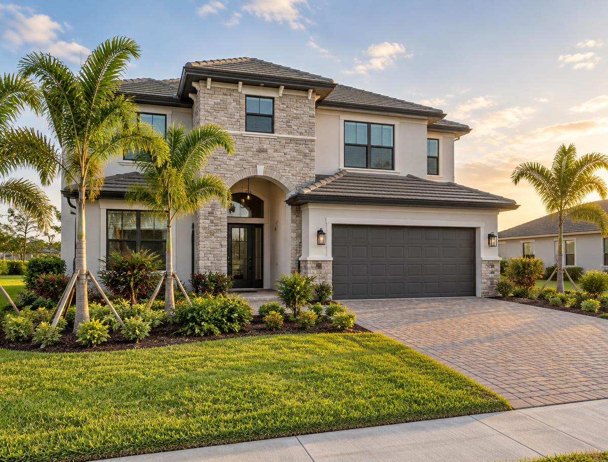 New construction home representative of New Tampa