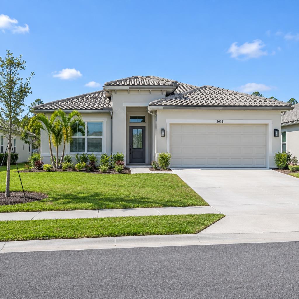 Newly built single-family home in a small Seffner-area subdivision