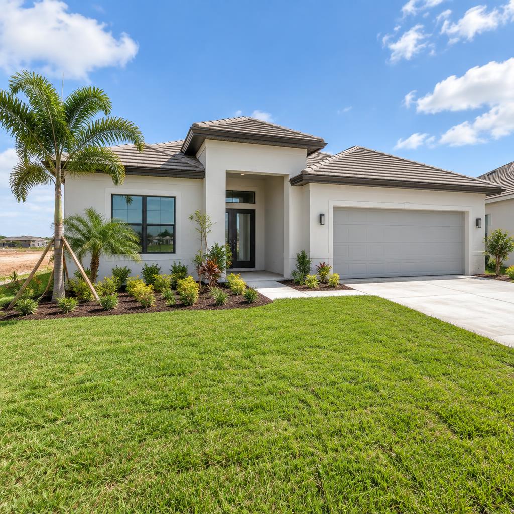 New construction home representative of the Trinity area