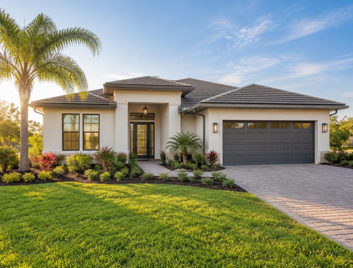 New construction home representative of Wesley Chapel
