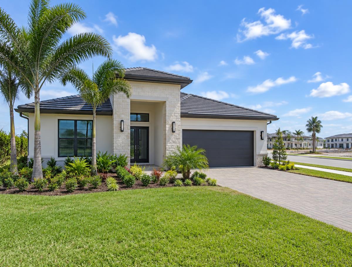 New construction home representative of the Westchase area